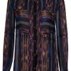 Proenza Schouler Navajo Pleat Yolk Blouse in Purple - Lyst
