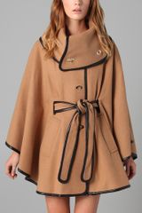 Rachel Zoe Ali Wrap Collar Cape