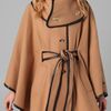 Rachel Zoe Ali Wrap Collar Cape in Brown (tan) - Lyst