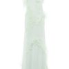 Zac Posen Feather Embellished Silkchiffon Gown in Green (mint) - Lyst