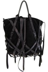 Alexander Wang Kirsten Suede Tote in Black