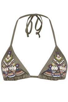 AllSaints Zingtac Bikini Top - Lyst