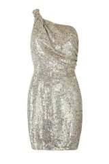 AllSaints Velutina One Shoulder Dress