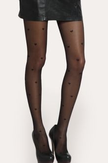 ASOS Collection Asos Heart Sheer Tights - Lyst