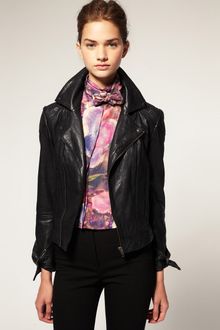 ASOS Collection Asos Leather Biker Jacket - Lyst