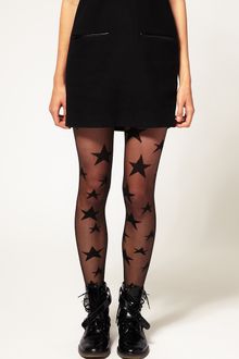 ASOS Collection Asos Sheer Star Tights - Lyst