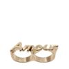Asos Collection Asos Double Finger Amour Ring in Gold - Lyst