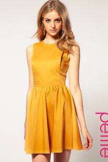 ASOS Collection Asos Petite Skater Dress with Open Back - Lyst