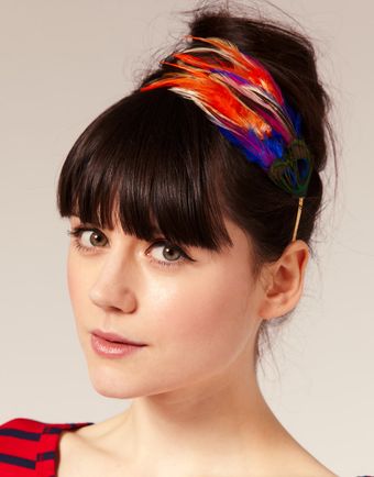 ASOS Collection Asos Bright Feathers Aliceband - Lyst