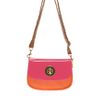 Asos Collection Asos Patent Twist Lock Saddle Bag in Pink - Lyst