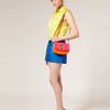 Asos Collection Asos Patent Twist Lock Saddle Bag in Pink - Lyst
