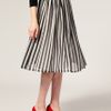Asos Collection Asos Stripe Midi Skirt in Black (print) - Lyst