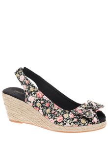 Asos Asos Hawaii Espadrille Slingback Floral Wedge - Lyst