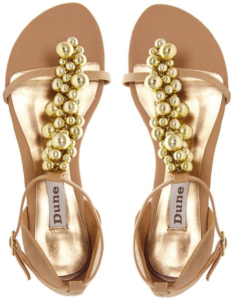 dune sandals tan