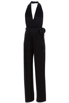 Halston Heritage Halterneck Jumpsuit - Lyst