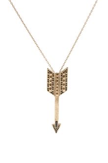 House Of Harlow Pave Arrow Drop Necklace - Lyst