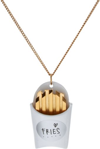  French Fries Pendant Necklace 