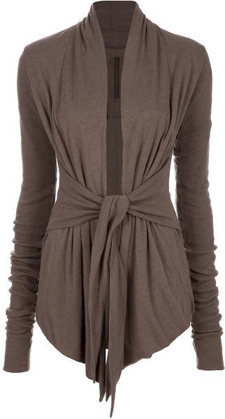 Rick Owens Knot Cardigan - Lyst