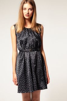 Sophie Hulme For Asos Aeroplane Print Silk Cotton Dress - Lyst