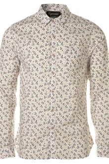 Long Cream Daze Floral Print Shirt - Lyst