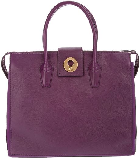 Yves Saint Laurent New Muse Two Bag in Purple - Lyst