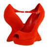 Alexander Mcqueen Wedges in Red - Lyst