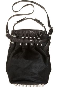 Alexander Wang Ponyhair Diego Bucket Bag - Lyst