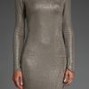 Alice + Olivia Tabitha Dress in Gray (silver) - Lyst