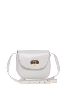 ASOS Collection Asos Leather Mini Twist Lock Saddle Bag - Lyst