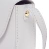 Asos Collection Asos Leather Mini Twist Lock Saddle Bag in White - Lyst