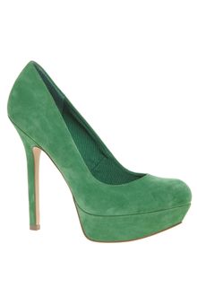 Asos Asos Pump It Up Suede Platform Court Shoe - Lyst