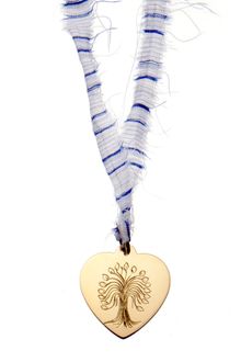 Aurelie Bidermann Save My Tree Engraved Heart Gold Medal On Mens Shirt Thread - Lyst