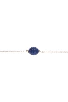 Aurelie Bidermann Silver Scarab Bracelet (17cm) - Lyst