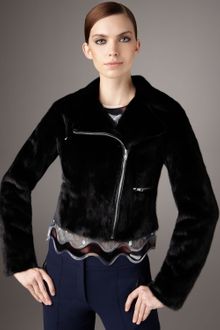 Christopher Kane Mink Biker Jacket - Lyst