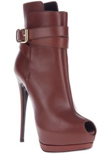 Giuseppe Zanotti Peep Toe Ankle Boot - Lyst