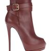 Giuseppe Zanotti Peep Toe Ankle Boot in Brown - Lyst