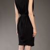 Lanvin Drape Dress in Black - Lyst