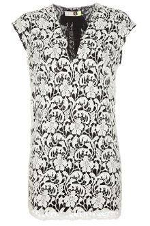MSGM Lace Mini Dress - Lyst