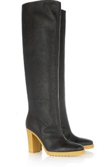Stella McCartney Faux Leather Knee Boots - Lyst