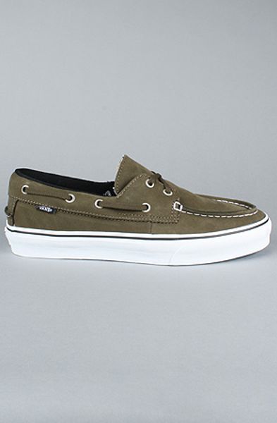 slip on vans olive green