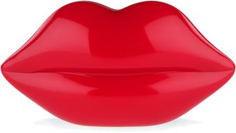 Lulu Guinness Red Perspex Lips Clutch - Lyst