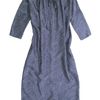 Girl. By Band Of Outsiders Bella Silk Dress in Blue (slate) - Lyst