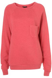 Topshop Pocket Sweat - Lyst