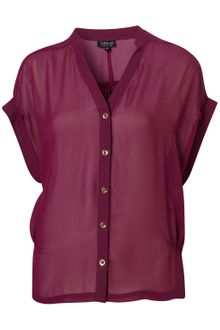 Topshop Side Tuck Chiffon Blouse - Lyst