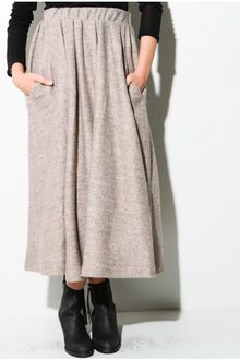 Acne Romantic L Melange Wool Long Skirt - Lyst