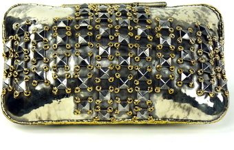 Anndra Neen Studded Cross Clutch - Lyst