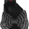 Pedro Garcia Natalie Swarovski Crystal and Satin Sandals in Black - Lyst
