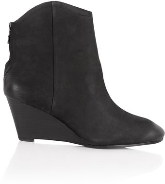Ash Black Peps Mid Wedge Ankle Boot - Lyst