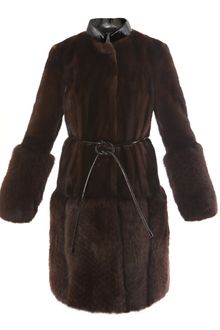 Burberry Prorsum Mink and Fox Coat - Lyst