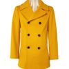E. Tautz Wool Pea Coat in Gold for Men (pea) - Lyst
